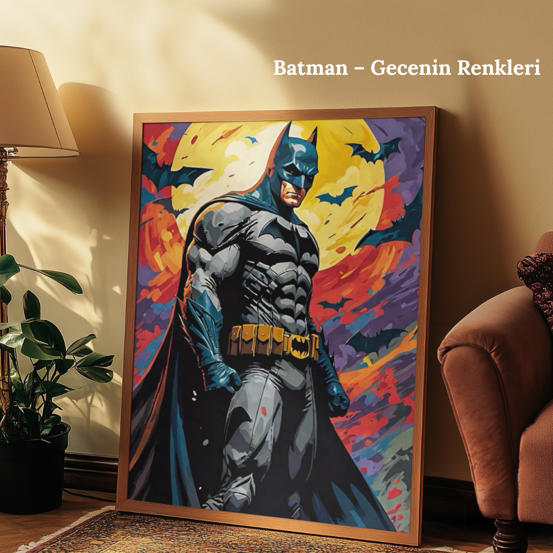 TuvArt™ Batman & Joker Boyanabilir Tablo