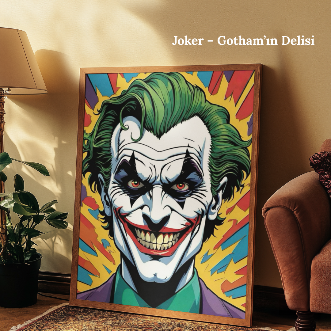 TuvArt™ Batman & Joker Boyanabilir Tablo