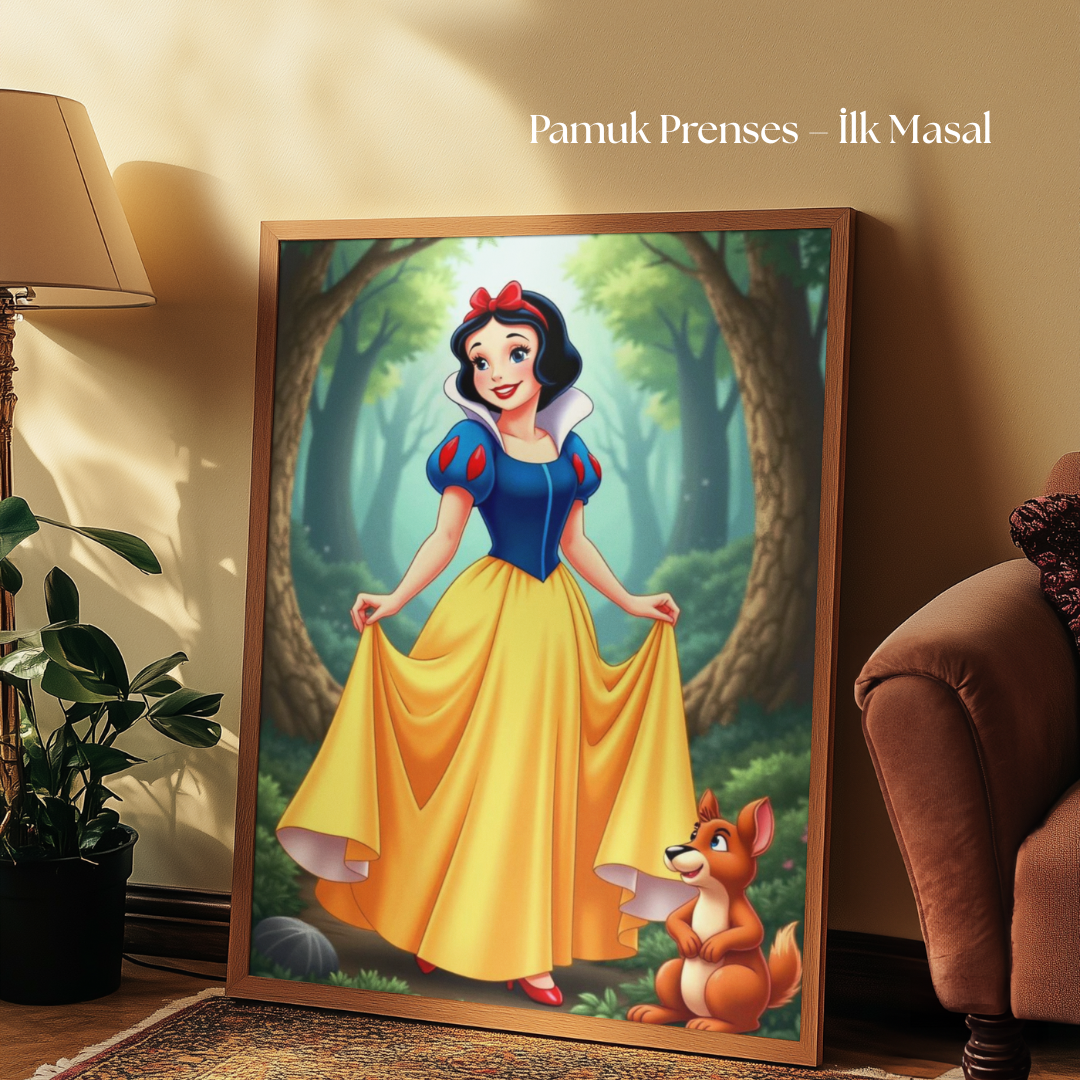 Tuvart™ Disney Prensesleri Boyanabilir Tuval Serisi