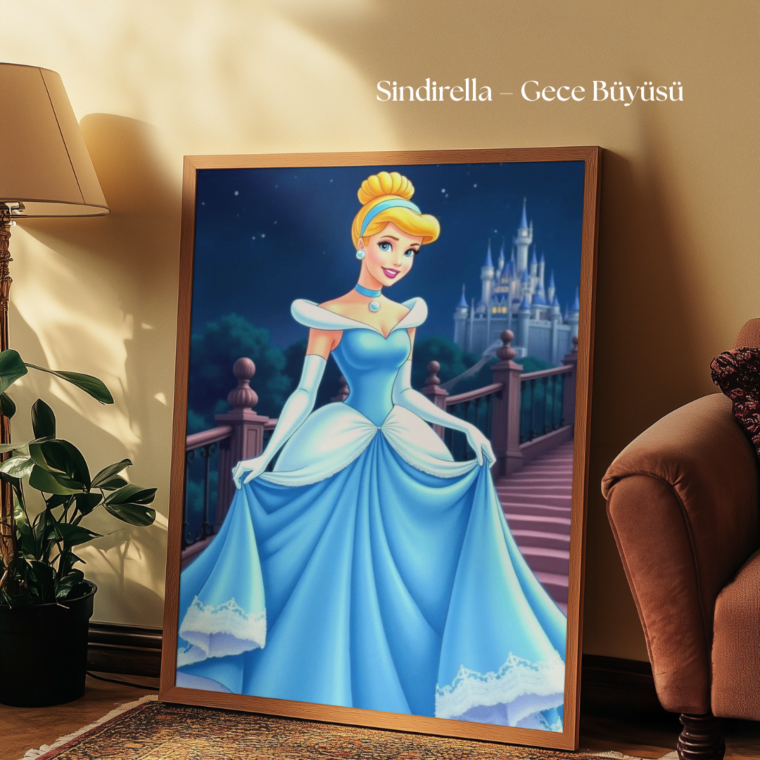 Tuvart™ Disney Prensesleri Boyanabilir Tuval Serisi