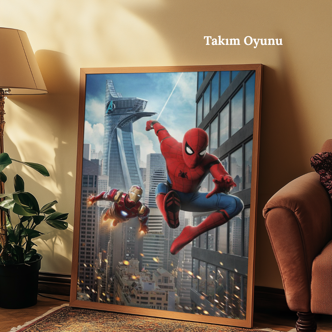 TuvArt™ Örümcek Adam Boyanabilir Tablo