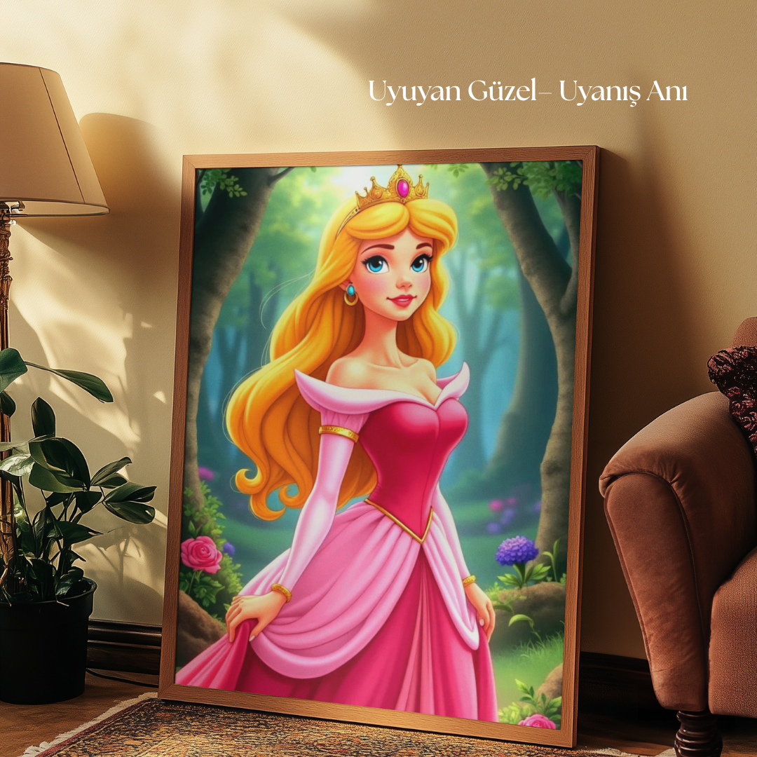 Tuvart™ Disney Prensesleri Boyanabilir Tuval Serisi