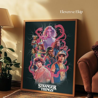 Tuvart™ Stranger Things Boyanabilir Tuval Serisi
