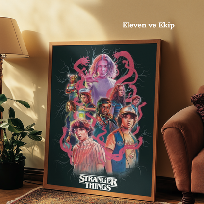 TuvArt™ Stranger Things Boyanabilir Tablo