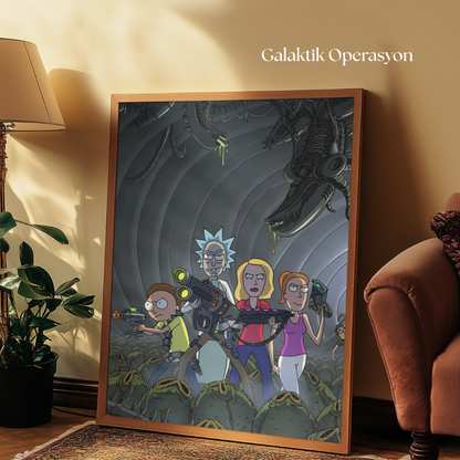 Tuvart™ Rick and Morty Boyanabilir Tuval Serisi