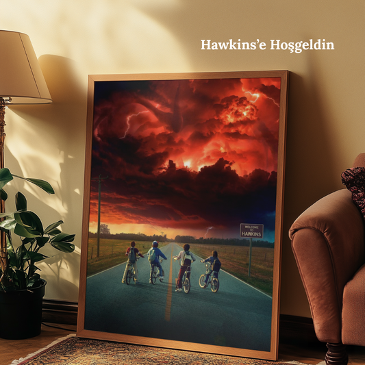 TuvArt™ Stranger Things Boyanabilir Tablo