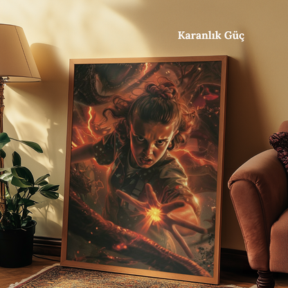 TuvArt™ Stranger Things Boyanabilir Tablo
