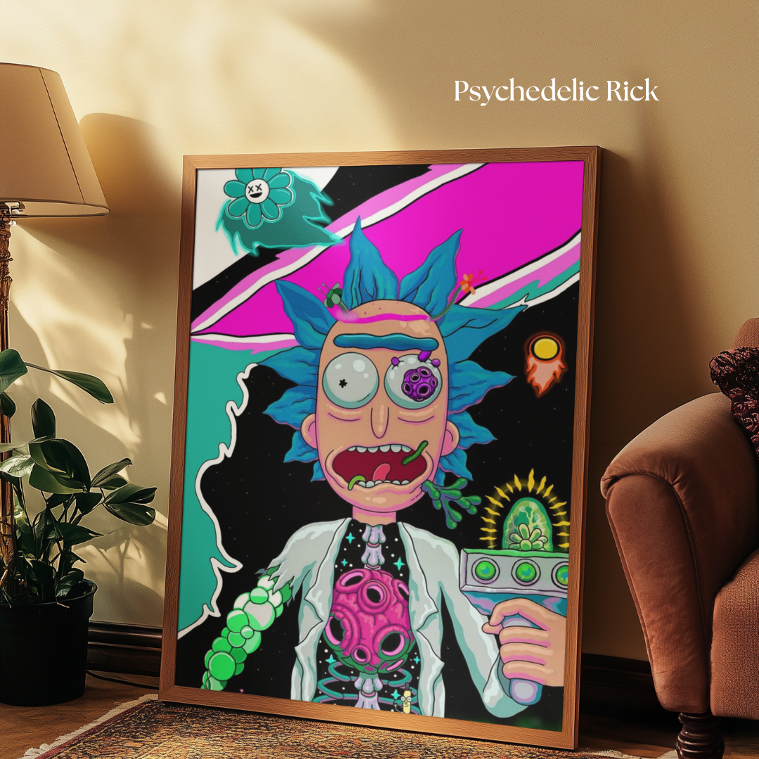 Tuvart™ Rick and Morty Boyanabilir Tuval Serisi
