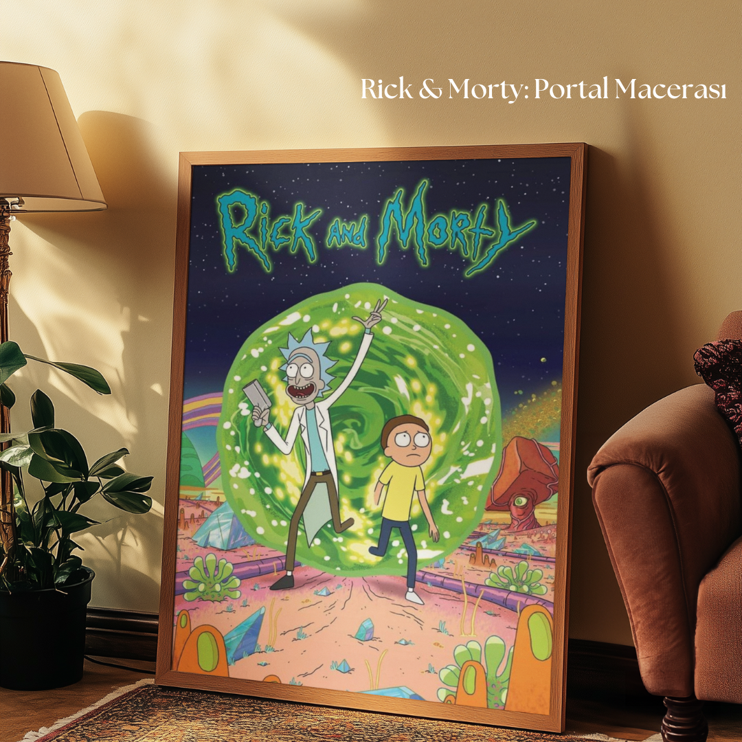 Tuvart™ Rick and Morty Boyanabilir Tuval Serisi
